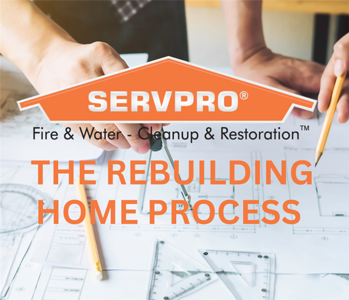 rebuilding in background with SERVPRO logo