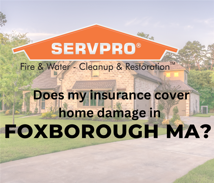 House in background with orange box and SERVPRO logo 